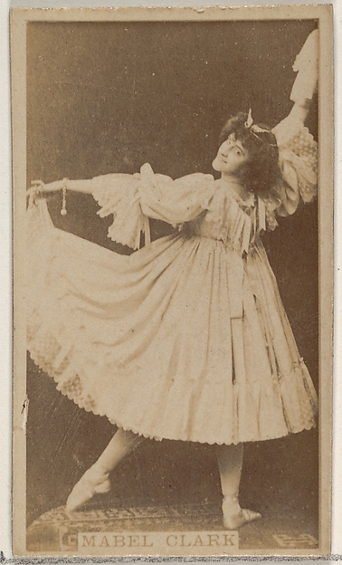 Allen & Ginter, Mabel Clark, from the Actors and Actresses series (N45, Type 8) for Virginia Brights Cigarettes