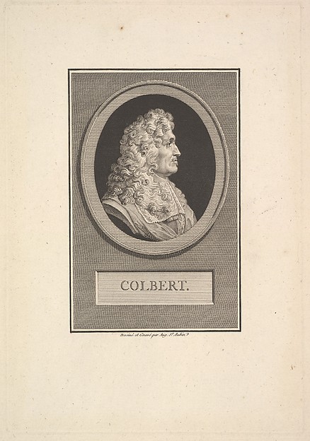 Augustin de Saint-Aubin, Portrait of Colbert
