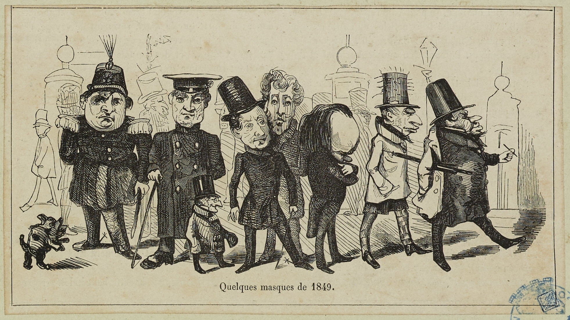 Alexandre Baulant, Quelques masques de 1849.