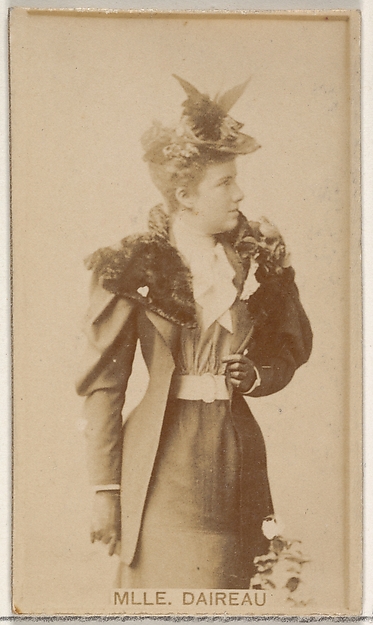 Allen & Ginter, Mlle. Daireaux, from the Actors and Actresses series (N45, Type 8) for Virginia Brights Cigarettes