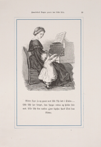 Lorenz Frølich, Illustration til "Hvorledes Dagen gaaer for Lille Lise"