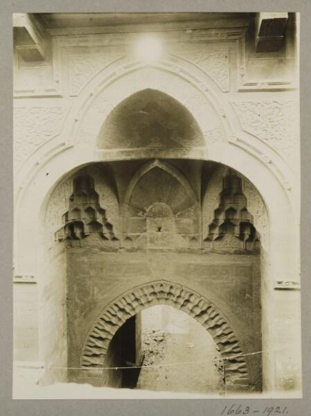 K.A.C. Creswell, Entrance portal of the residential and commercial complex (wikala) of Mamluk Sultan al-Ashraf Qaytbay behind al-Azhar mosque, Cairo