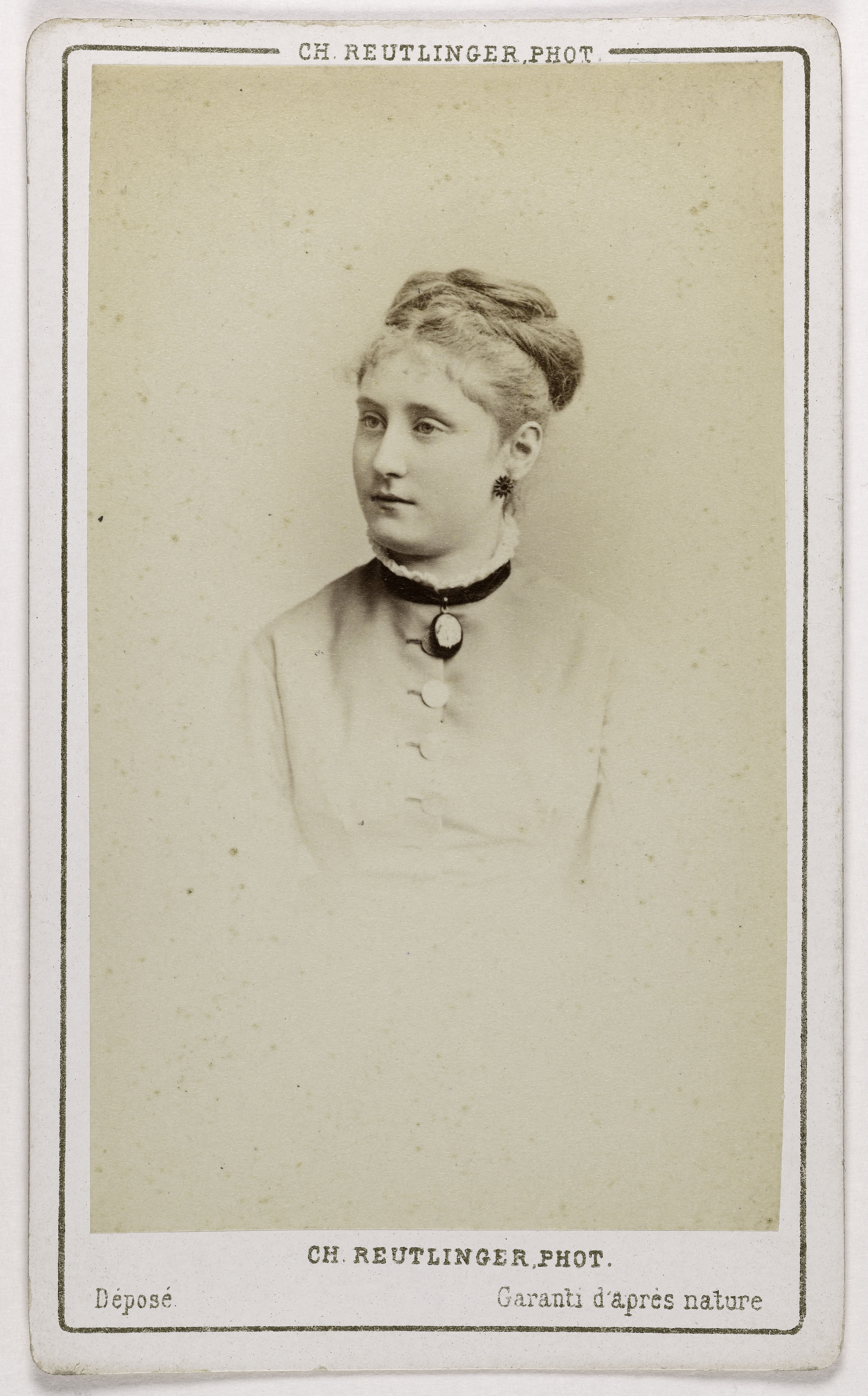 Charles Reutlinger, Portrait de Valentine Biron (actrice au Palais Royal et au Théâtre des Nouveautés)