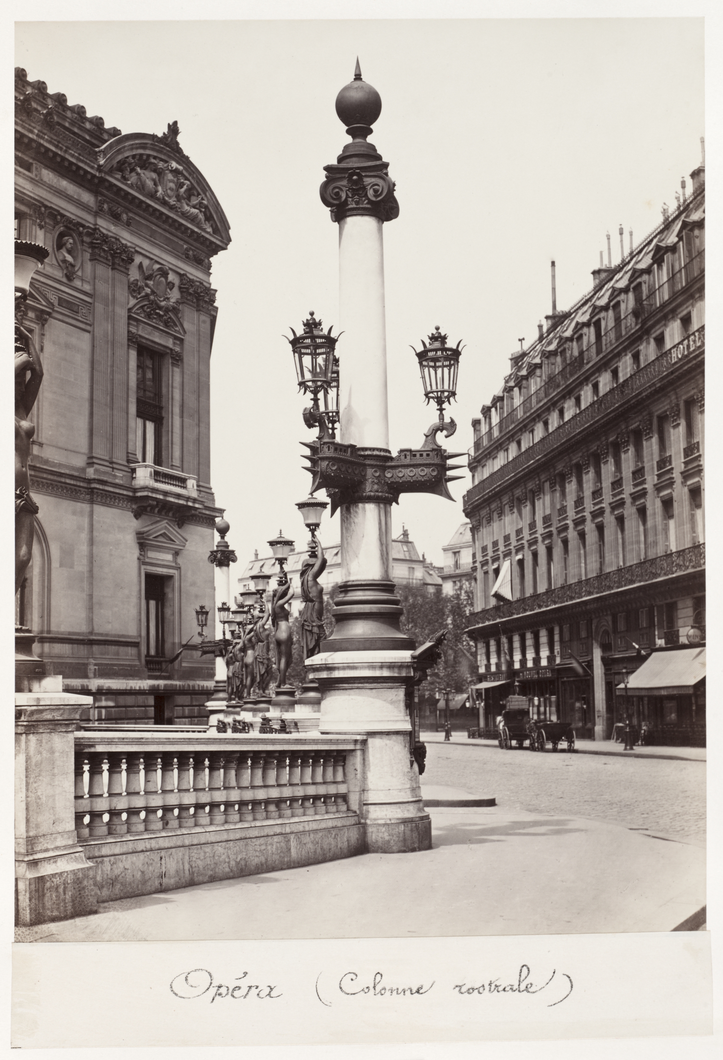 Charles Marville, Opéra (Rostral Column)