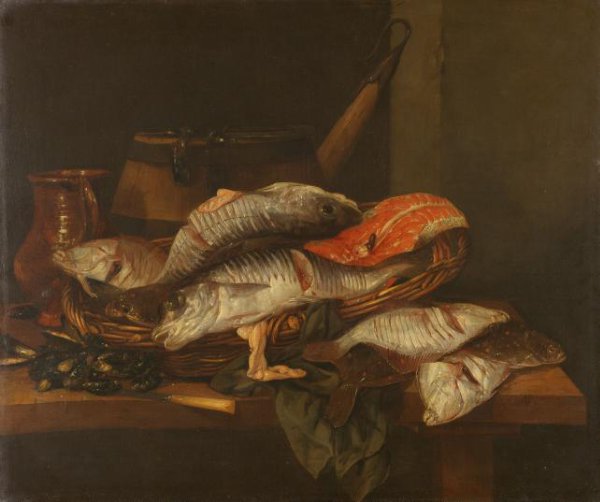 Abraham van Beijeren, Still Life with Fish