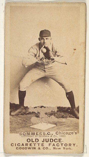 Goodwin & Company, Sommers, Catcher, Chicago, from the Old Judge series (N172) for Old Judge Cigarettes