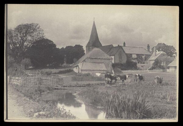 Gale, Lt. Col. Joseph, Stream, cows and church