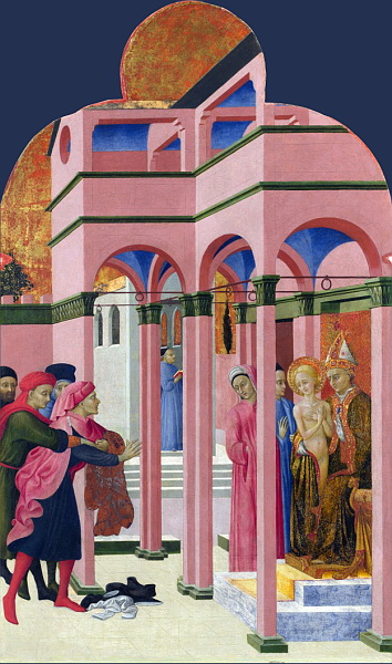 Sassetta, Saint Francis renounces his Earthly Father