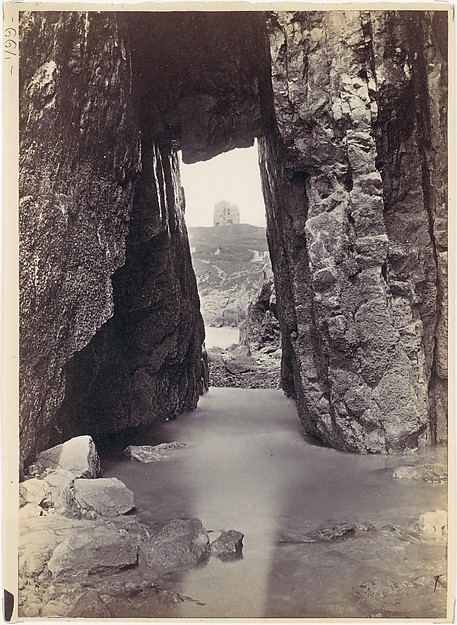 Francis Bedford, [View Through Rocks' Of Tower On Hill]