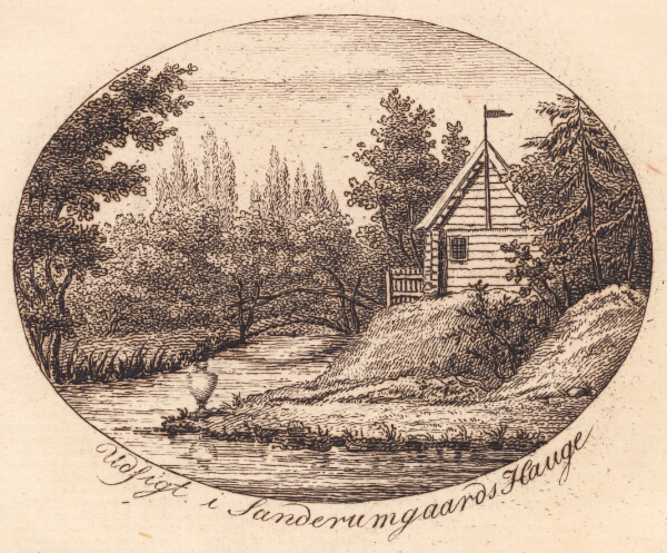 J.F. Clemens, Vignet. Udsigt i Sanderumgaards Hauge