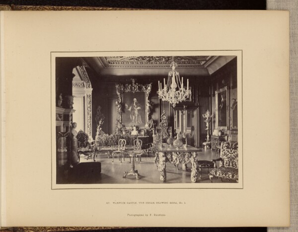 Francis Bedford, Warwick Castle, the Cedar Drawing Room, No. 1
