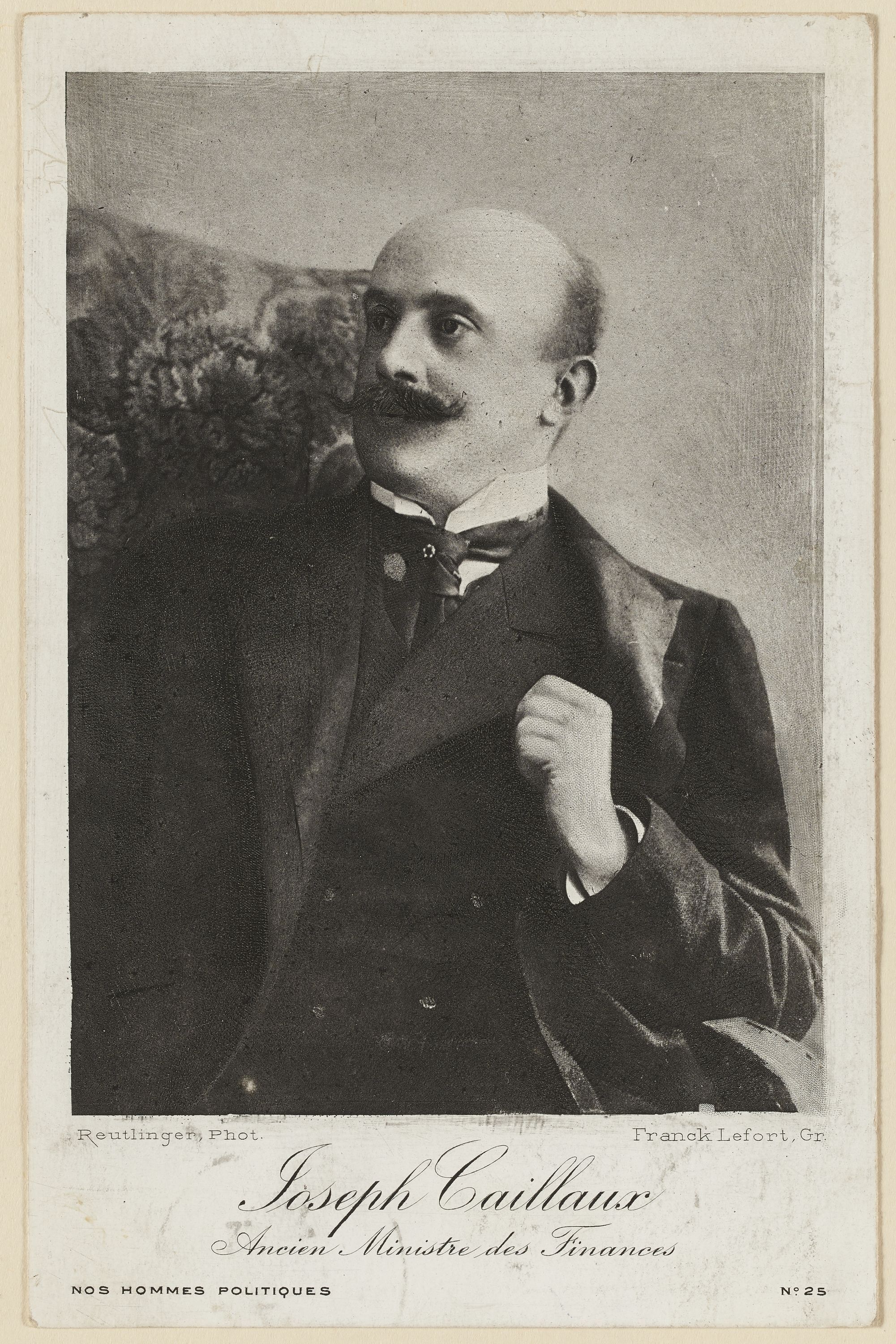 Anonyme, Joseph Caillaux /Ancien Ministre des Finances