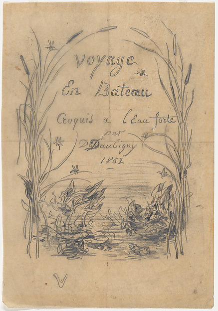 Charles-François Daubigny, Frontispiece for the Album "Voyage en Bateau"