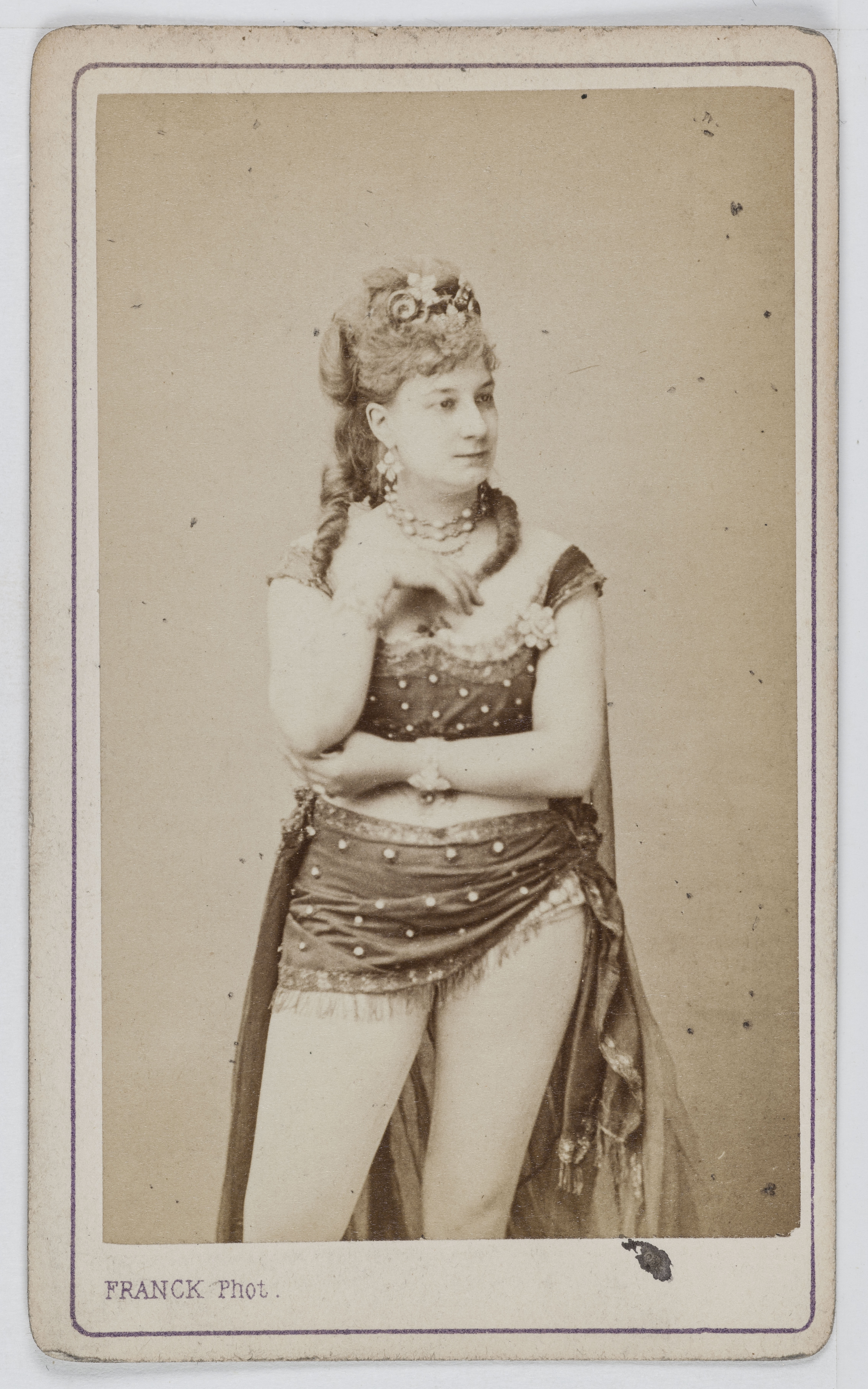Franck, Portrait de Sylvana, actrice en 1872.