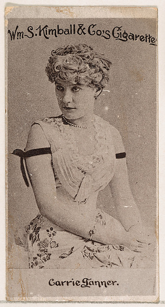 William S. Kimball & Company, Carrie Tanner, from the Actresses series (N190) issued by Wm. S. Kimball & Co.