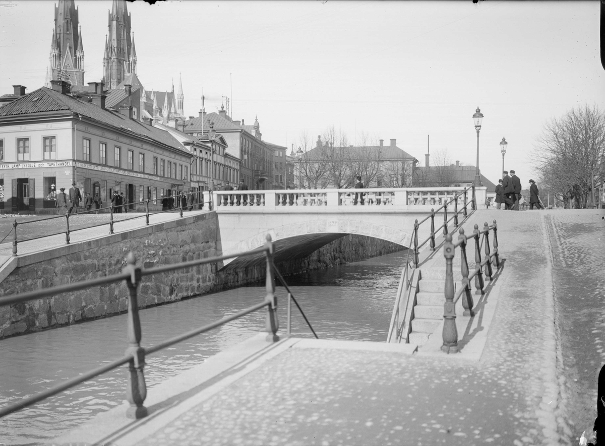 Alfred Dahlgren, Nybron from Östra Åbron, Uppsala 1901 - 1902