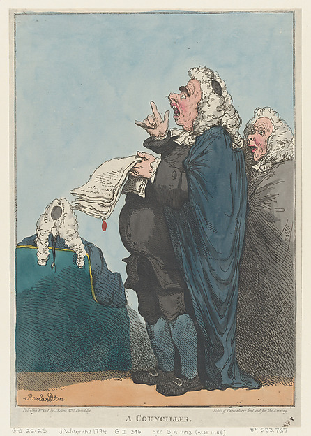 Thomas Rowlandson, A Counciller [sic]