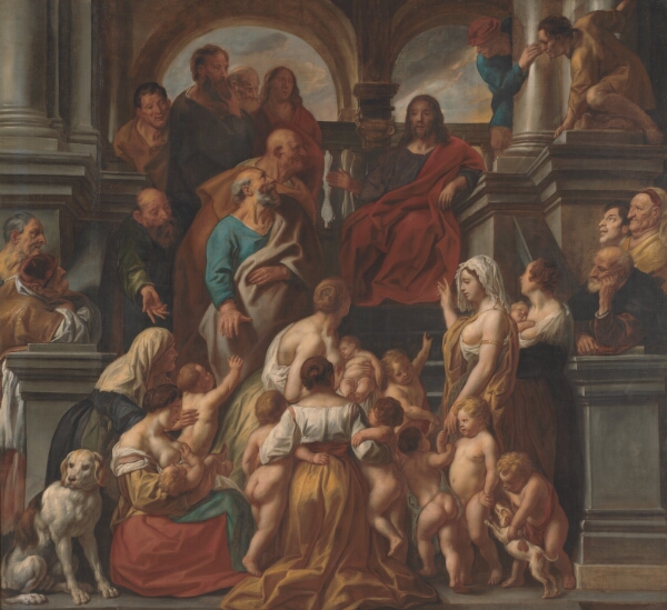 Jacob Jordaens, Kristus velsigner børnene. "Lad de små børn komme til mig"