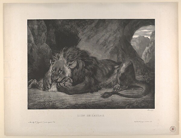 Eugène Delacroix, Lion of the Atlas Mountains