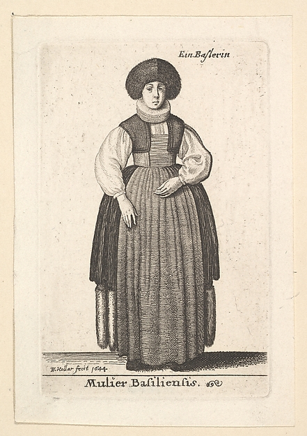 Wenceslaus Hollar, Mulier Basiliensis (Woman of Basel)