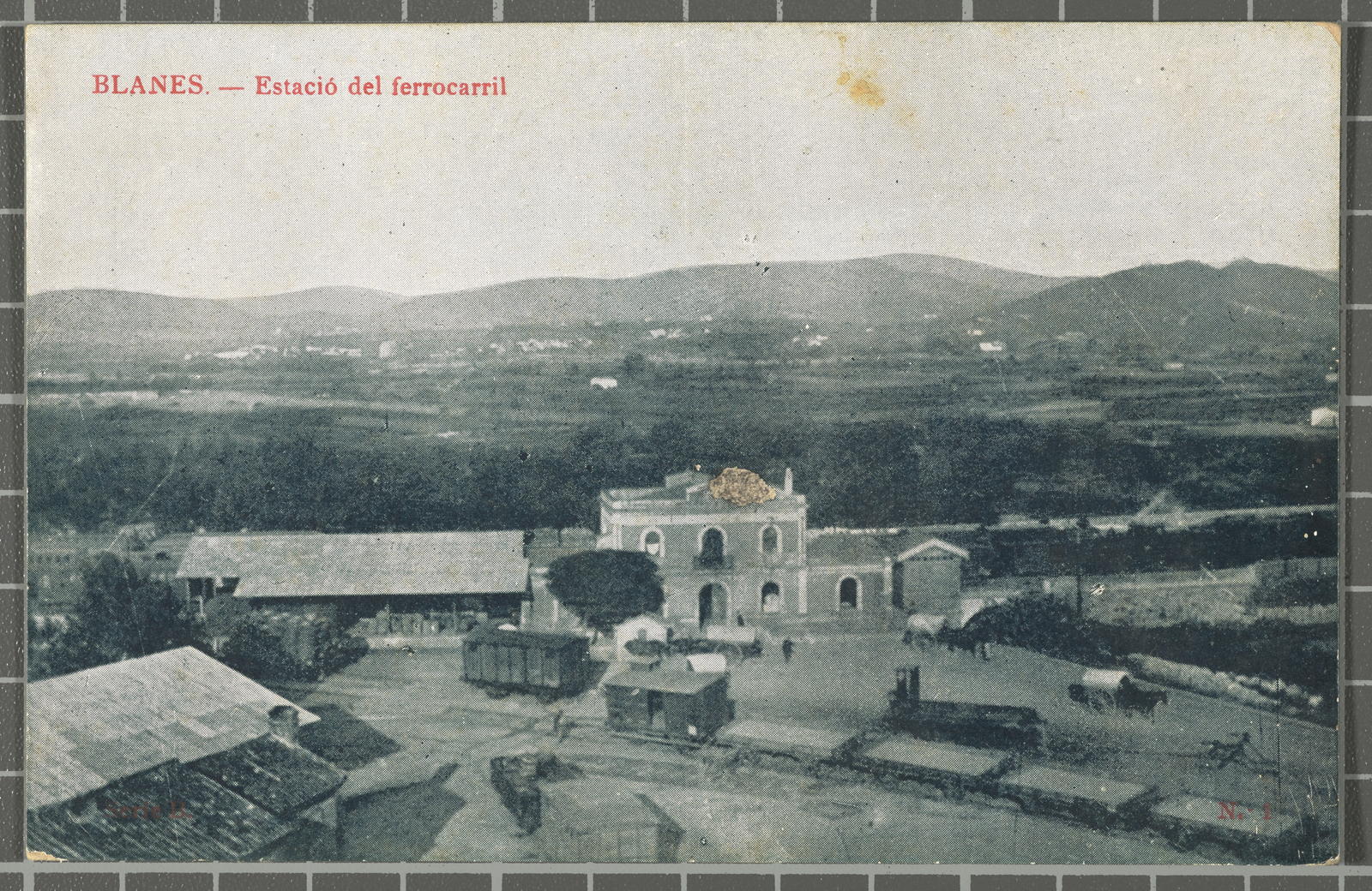 Desconegut, Nº 1. Blanes.- Estació del ferrocarril