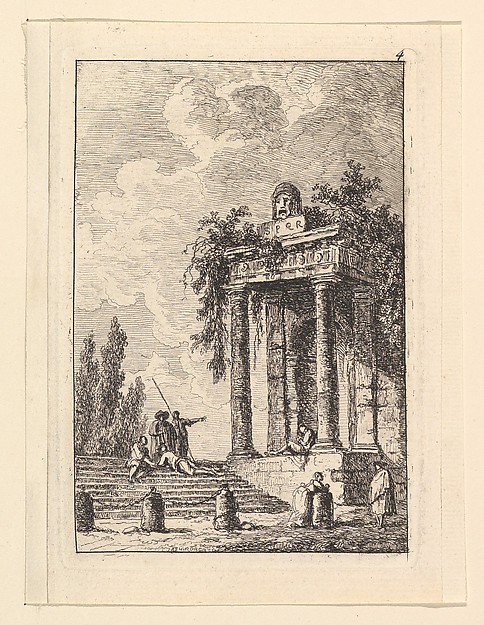 Hubert Robert, L'Escalier aux  Quatre Bornes