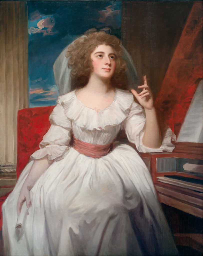 George Romney, Mrs. Billington (1765/1768-1818) as Saint Cecilia