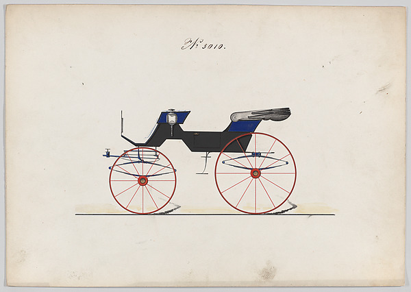 Brewster & Co., Design for 2 seat Phaeton, no. 3010