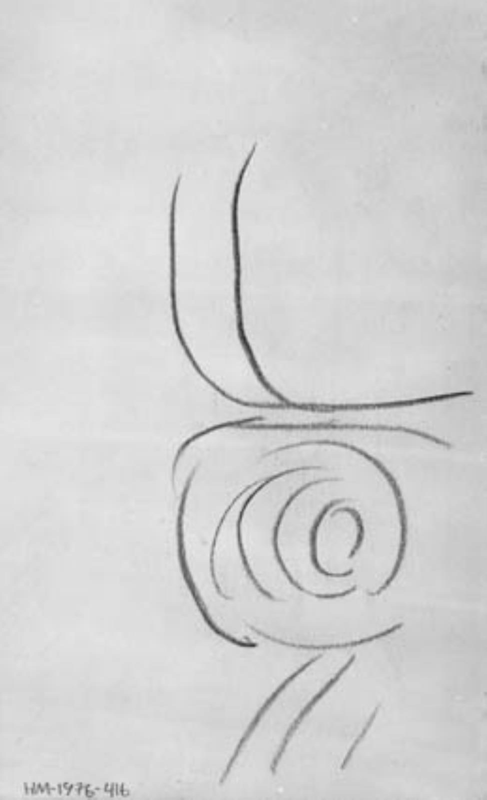 Henri de Toulouse-Lautrec, Skitse af fragment af et ornament