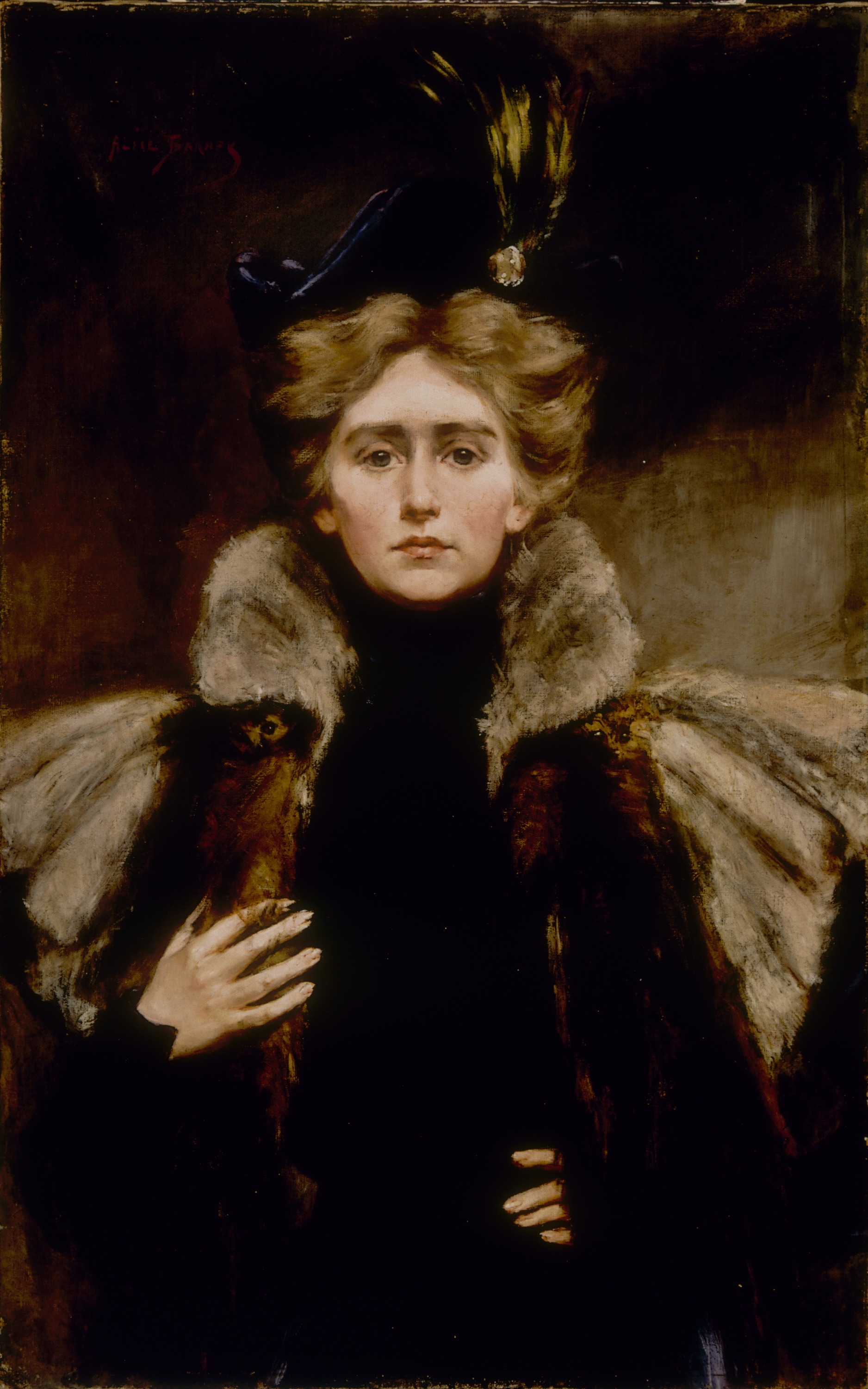 Alice Pike Barney, Natalie in Fur Cape