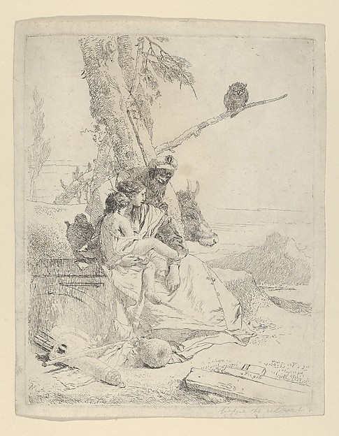 Giovanni Battista Tiepolo, The Family of the oriental Peasant, from the Scherzi