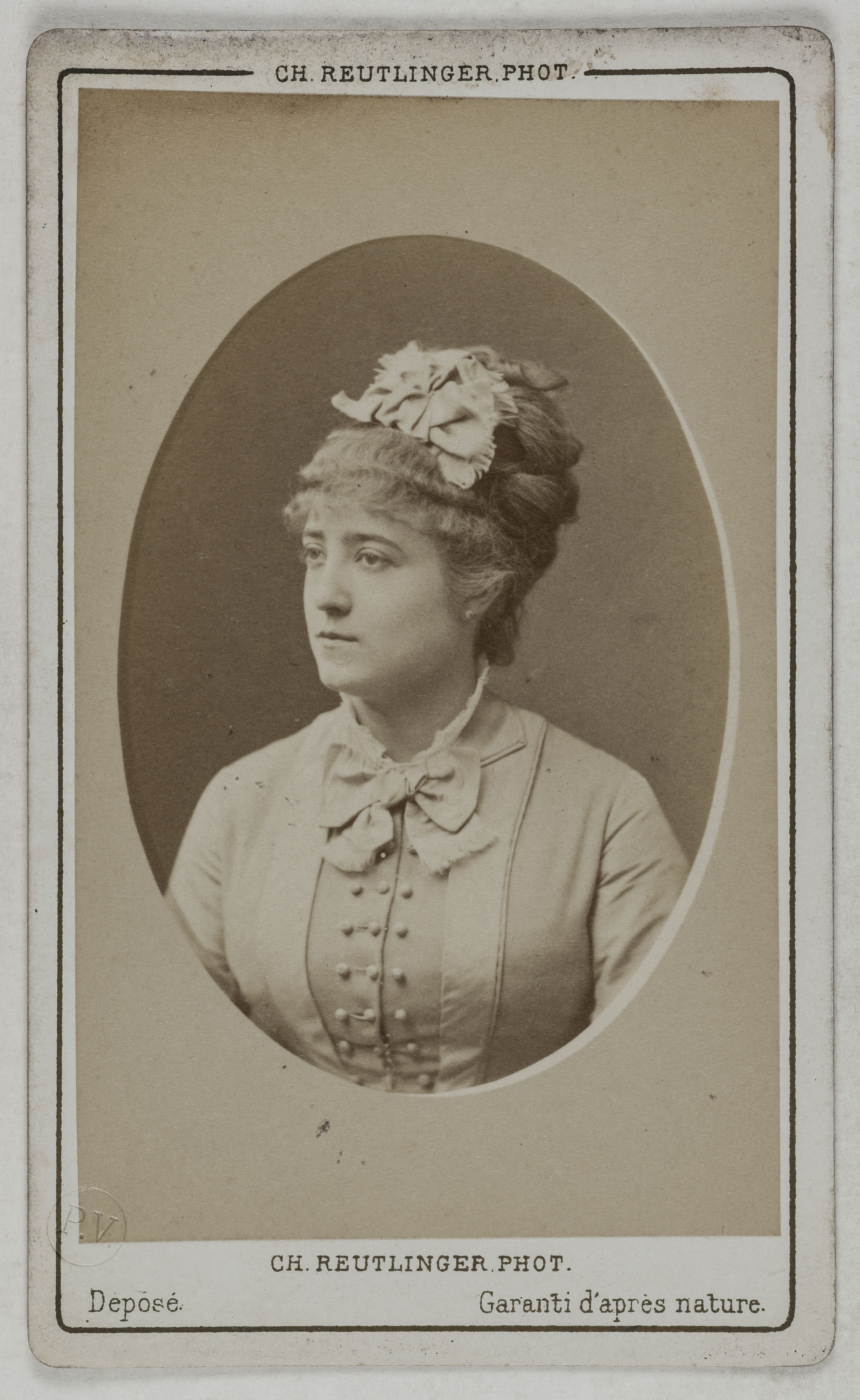 Charles Reutlinger, Portrait de Donvé Marguerite, (née Marguerite Dumont), (1852-1904), (actrice)
