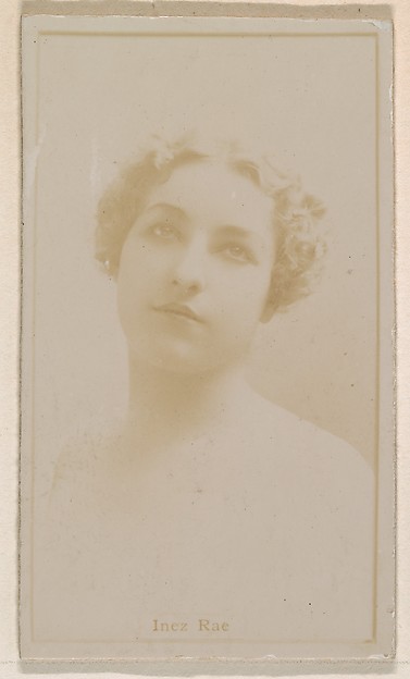 Kinney Brothers Tobacco Company, Inez Rae, from the Actresses series (N245) issued by Kinney Brothers to promote Sweet Caporal Cigarettes
