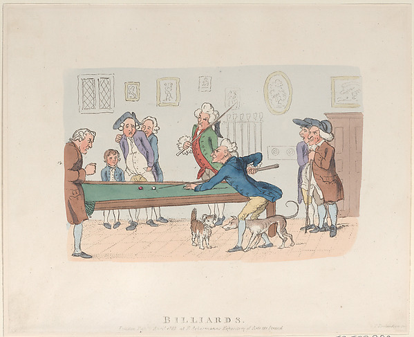 Thomas Rowlandson, Billards