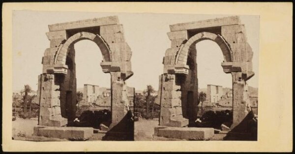 Francis Frith, Stereoscopic photograph of Philae