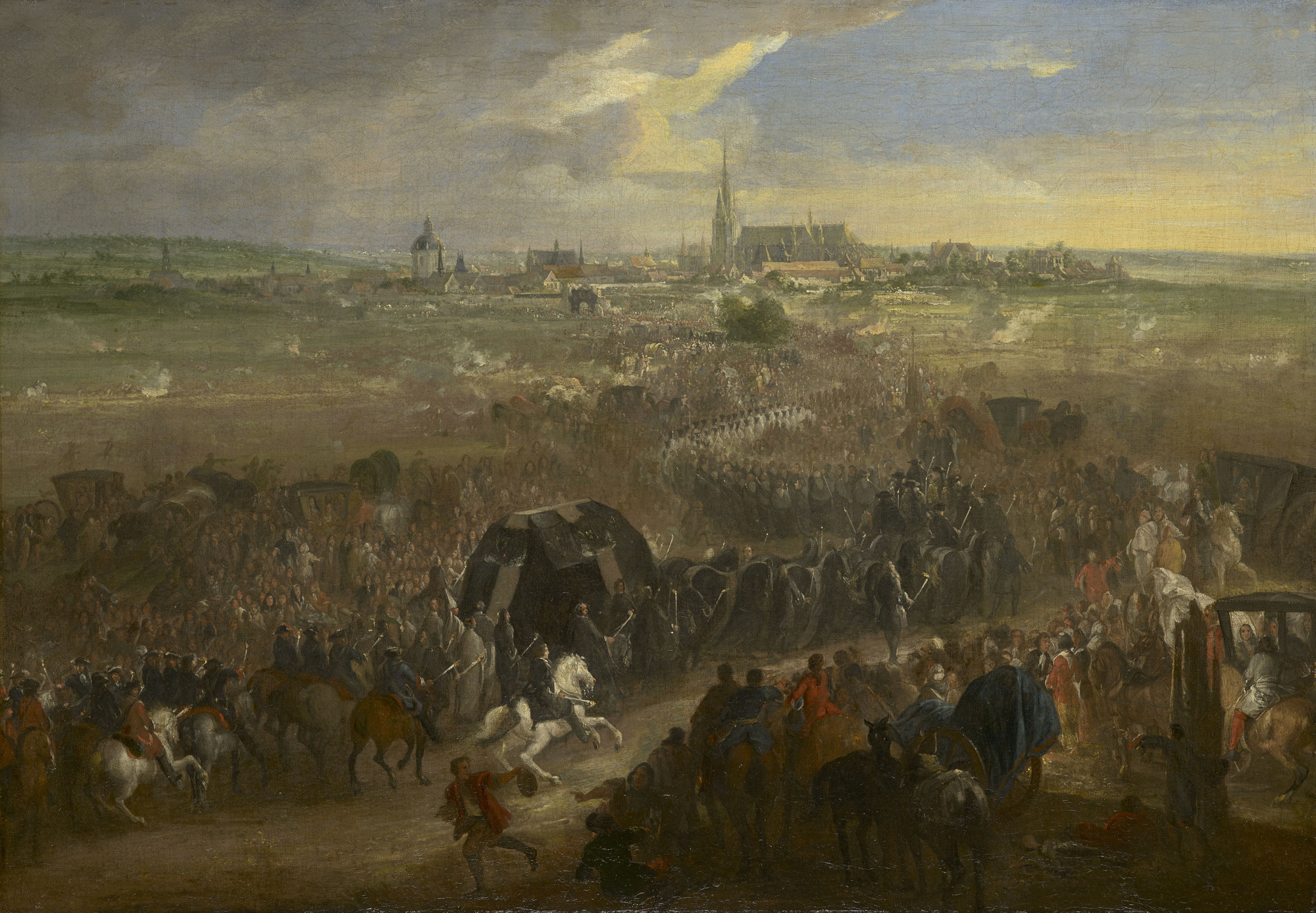Adam Frans van der Meulen, The Funeral of Marie Therese, Queen of France, 10 August 1683