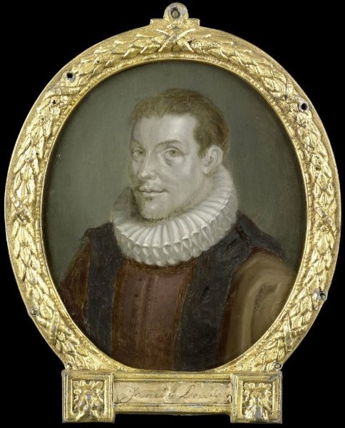Arnoud van Halen, Portrait of Johan van der Does the Younger, Librarian in Leiden