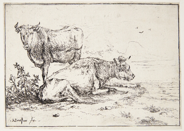 Anthonie van Borssom, To køer