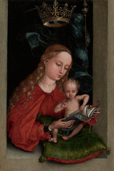 Martin Schongauer, Madonna and Child in a Window
