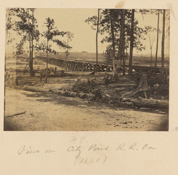 A. J. Russell, View on City Point Railroad, Virginia