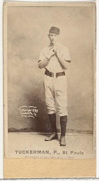 Goodwin & Company, William H. Tuckerman, Pitcher, St. Paul Apostles, from the Old Judge series (N172) for Old Judge Cigarettes