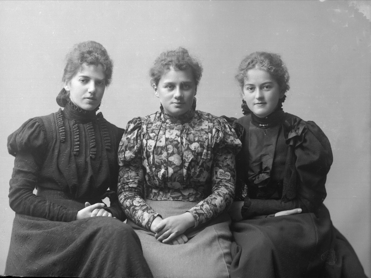 Gustav Borgen, Portrett av søstrene Hvistendahl. Antakelig Hildur, Agnes og Signe helt til høyre.
