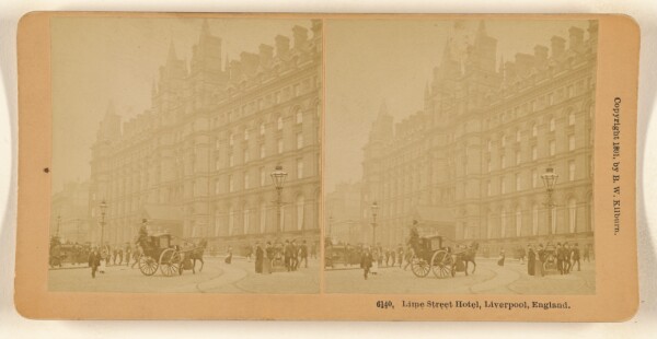 Benjamin West Kilburn, Lime Street Hotel, Liverpool, England.