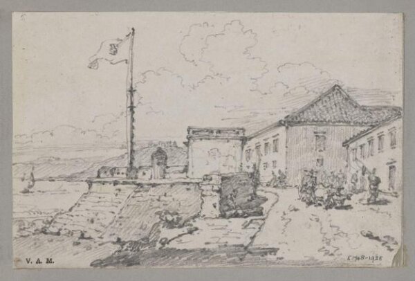 George Chinnery, Governor’s House and Pedro Fort, Macau