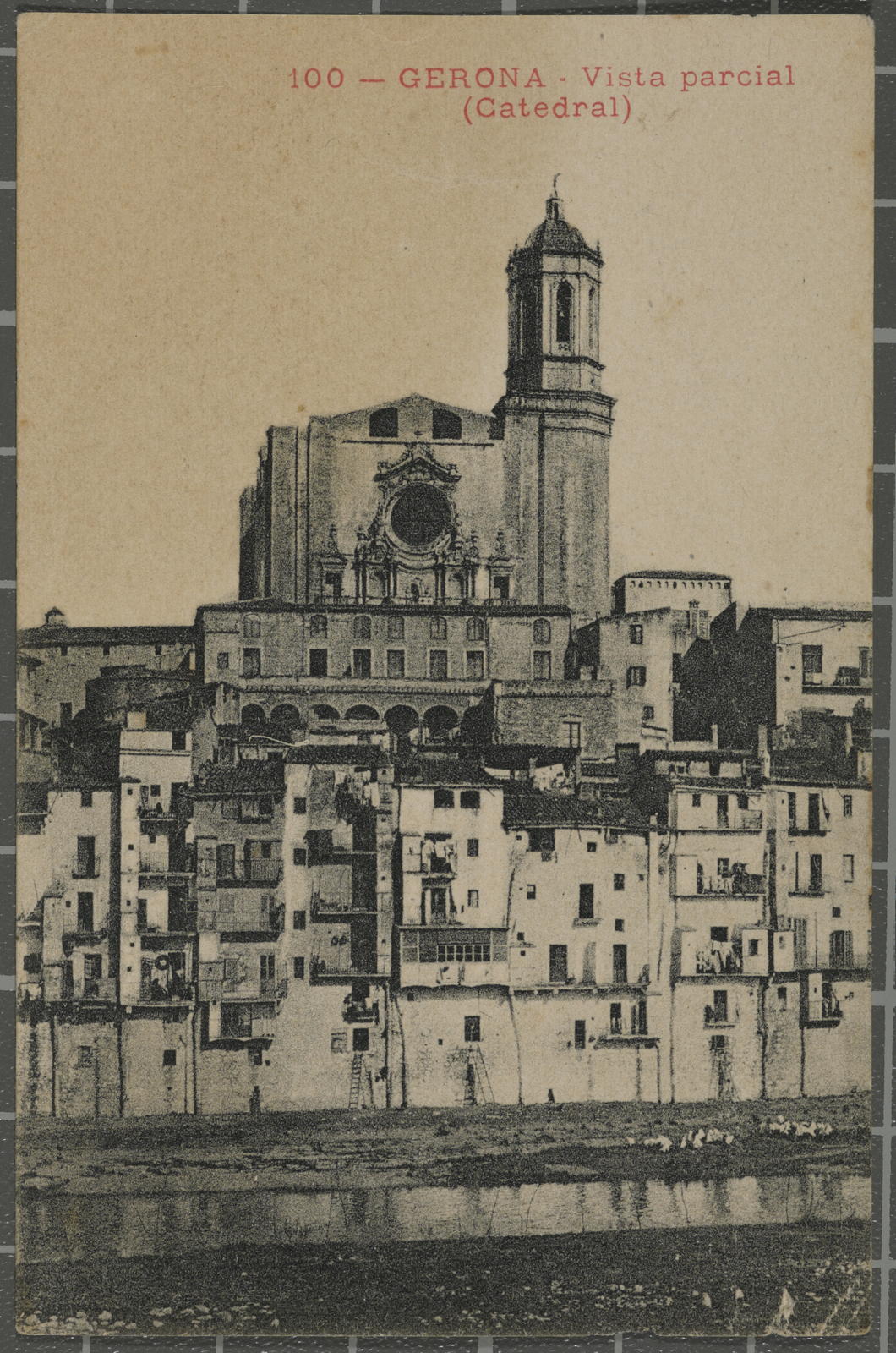 Desconegut, 100 - Gerona - Vista parcial (Catedral)