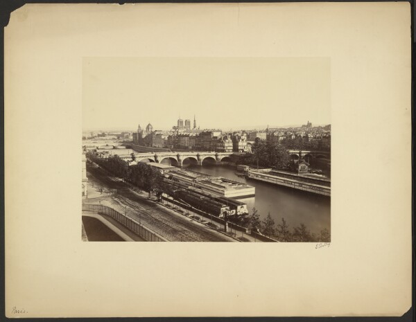 Édouard Baldus, [Paris Landscape: The Seine]