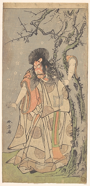 Katsukawa Shunshō　勝川春章, The Fifth Ichikawa Danjuro as a Court Noble (Kuge)