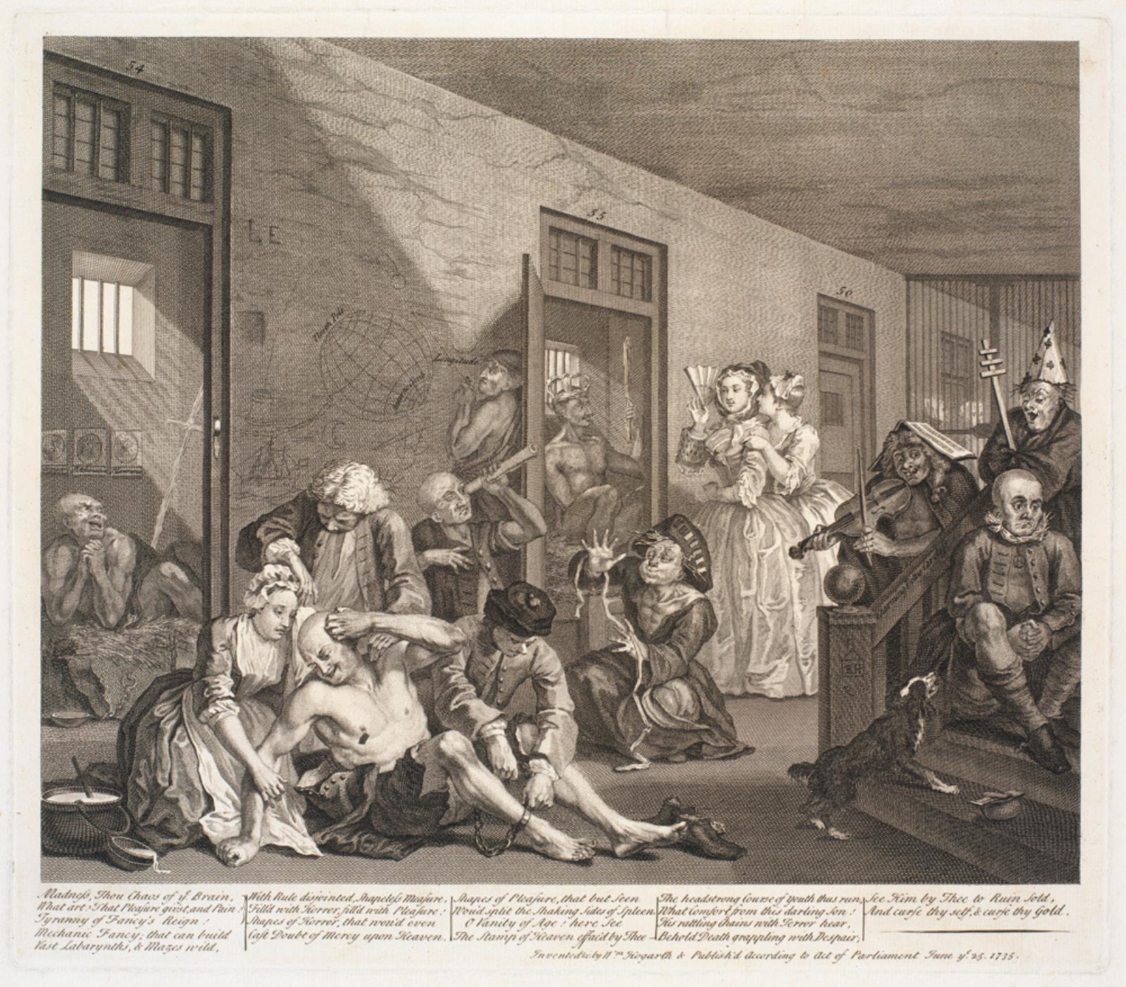 William Hogarth, En libertiners liv, blad 8