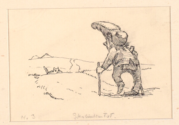 Niels Skovgaard, Illustration til "Den tykke kat"