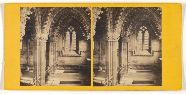 George Washington Wilson, Interior of Roslyn Chapel - The Lady Chapel.